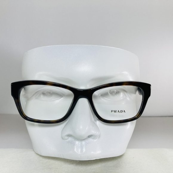 Prada Square Brown Havana Gold Eyeglasses Glasses Frames NWOT - Picture 11 of 12